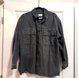 Universal Thread Women's Black Denim Shirt